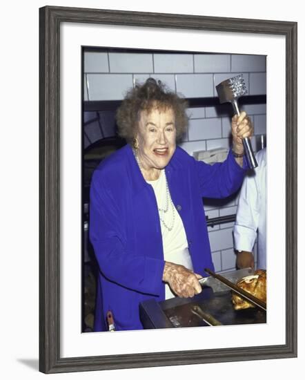 Television Cooking Expert Julia Child-Dave Allocca-Framed Premium Photographic Print