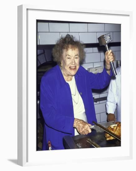 Television Cooking Expert Julia Child-Dave Allocca-Framed Premium Photographic Print