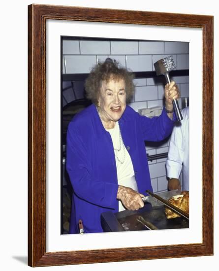 Television Cooking Expert Julia Child-Dave Allocca-Framed Premium Photographic Print