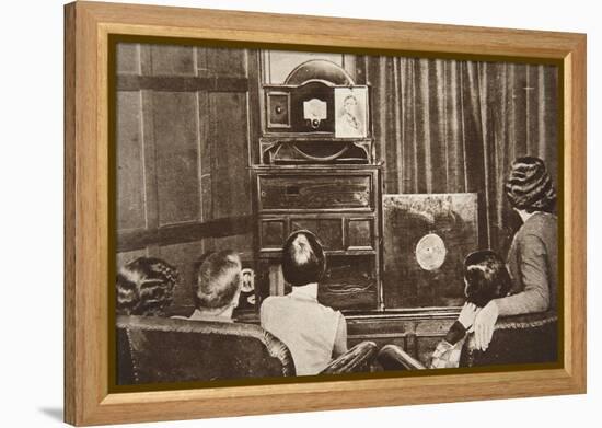 Television, Developed by John L. Baird, Was Successfully Broadcast-English Photographer-Framed Premier Image Canvas