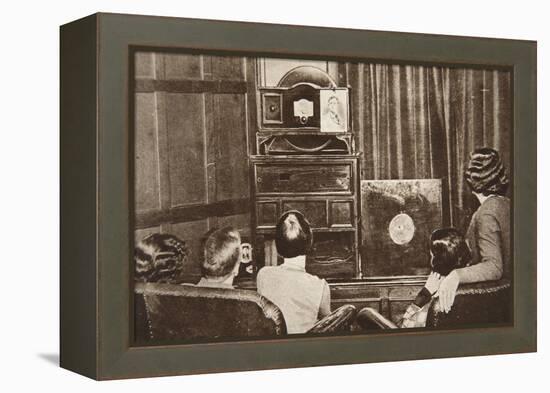 Television, Developed by John L. Baird, Was Successfully Broadcast-English Photographer-Framed Premier Image Canvas