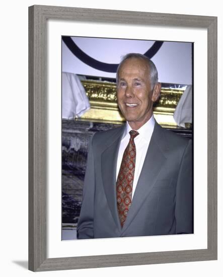 Television Personality Johnny Carson-Mirek Towski-Framed Premium Photographic Print