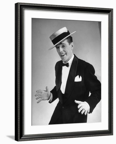Television Star Gower Champion, Strutting His Dance Routine-Nina Leen-Framed Premium Photographic Print