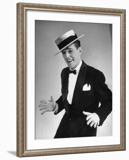 Television Star Gower Champion, Strutting His Dance Routine-Nina Leen-Framed Premium Photographic Print