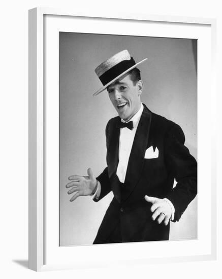 Television Star Gower Champion, Strutting His Dance Routine-Nina Leen-Framed Premium Photographic Print