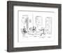 "Tell my one-thirty things got way gnarly." - New Yorker Cartoon-David Sipress-Framed Premium Giclee Print