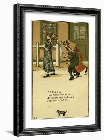 Tell Tale Tit nursery-Kate Greenaway-Framed Giclee Print