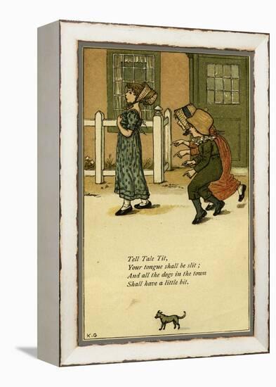 Tell Tale Tit nursery-Kate Greenaway-Framed Premier Image Canvas