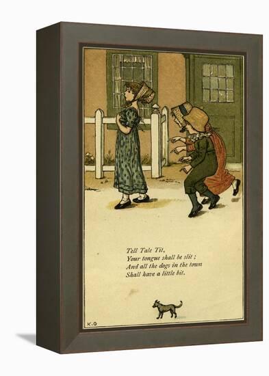 Tell Tale Tit nursery-Kate Greenaway-Framed Premier Image Canvas