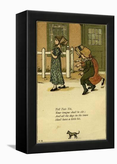 Tell Tale Tit nursery-Kate Greenaway-Framed Premier Image Canvas