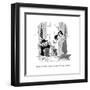 "Tell them is fake news, work of moose and squirrel." - Cartoon-Pat Byrnes-Framed Premium Giclee Print