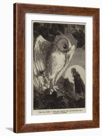 Tell Us a Story, Buffy-Bob, Tricksey-Wee, and the Giant Owl-Charles Robinson-Framed Giclee Print