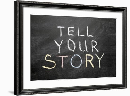 Tell Your Story-Yury Zap-Framed Art Print