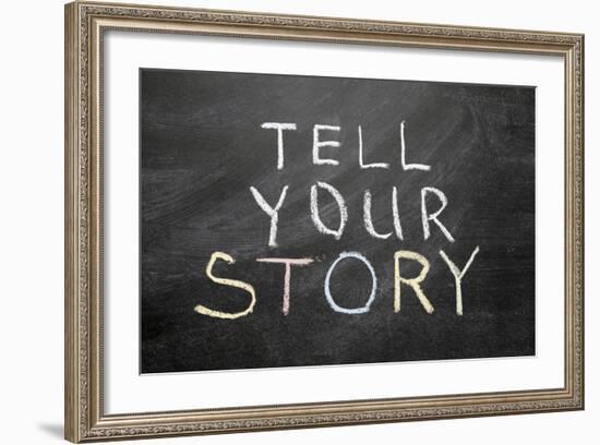 Tell Your Story-Yury Zap-Framed Art Print