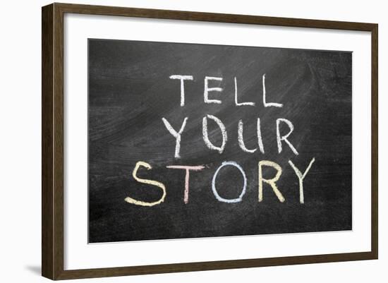 Tell Your Story-Yury Zap-Framed Art Print