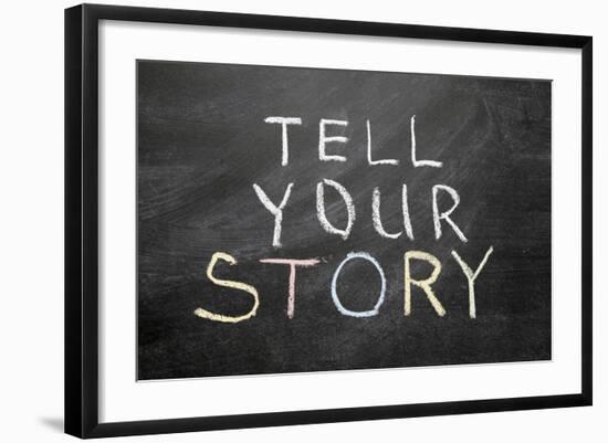 Tell Your Story-Yury Zap-Framed Art Print