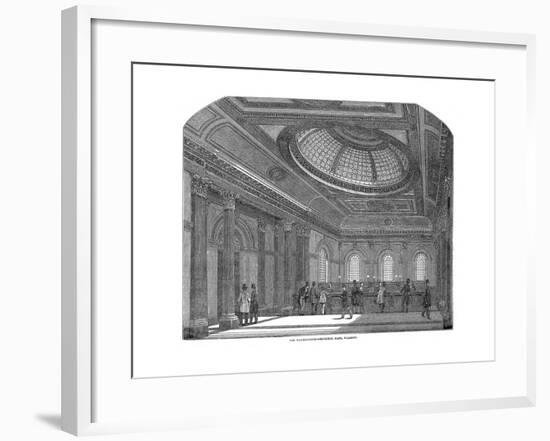 Telling Room, National Bank of Scotland, Glasgow, C1860-null-Framed Giclee Print