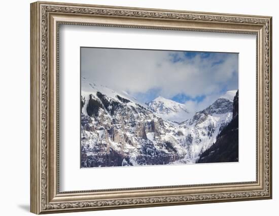 Telluride, Ajax Peak, Mountains, Colorado, USA-Walter Bibikow-Framed Photographic Print