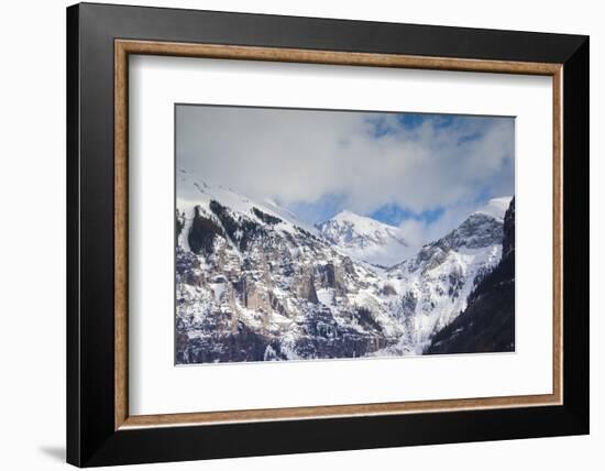 Telluride, Ajax Peak, Mountains, Colorado, USA-Walter Bibikow-Framed Photographic Print