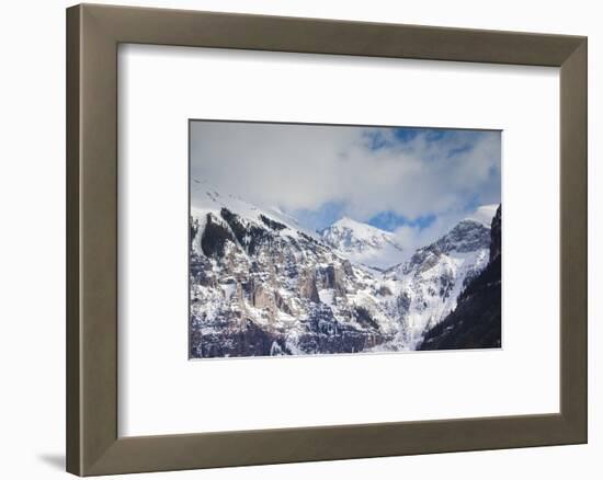 Telluride, Ajax Peak, Mountains, Colorado, USA-Walter Bibikow-Framed Photographic Print