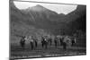 Telluride Band in Bridal Veil Park Ingram and Bridal Veil Falls, 1886-Charles Goodman-Mounted Photographic Print