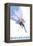 Telluride, Colorado, Stylized Skier-Lantern Press-Framed Stretched Canvas