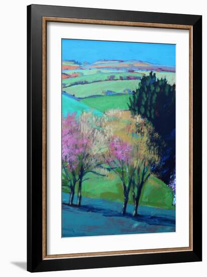 Teme Valley blossom close up 2-Paul Powis-Framed Giclee Print