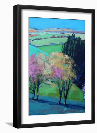 Teme Valley blossom close up 2-Paul Powis-Framed Giclee Print