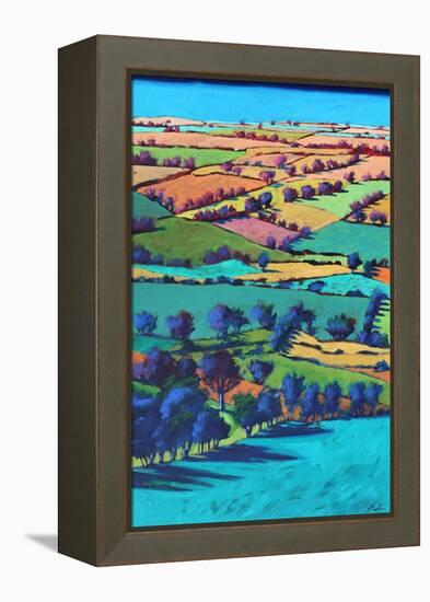 Teme Valley summer I-Paul Powis-Framed Premier Image Canvas