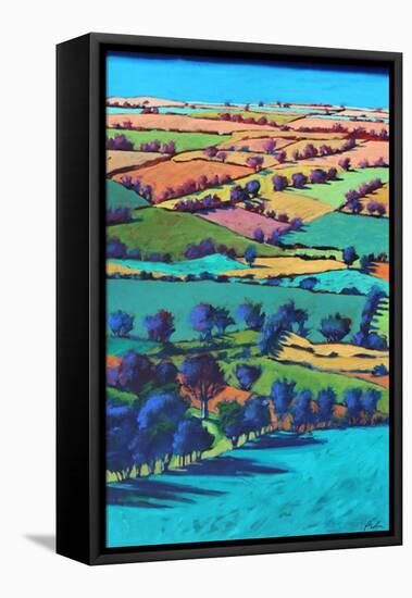 Teme Valley summer I-Paul Powis-Framed Premier Image Canvas