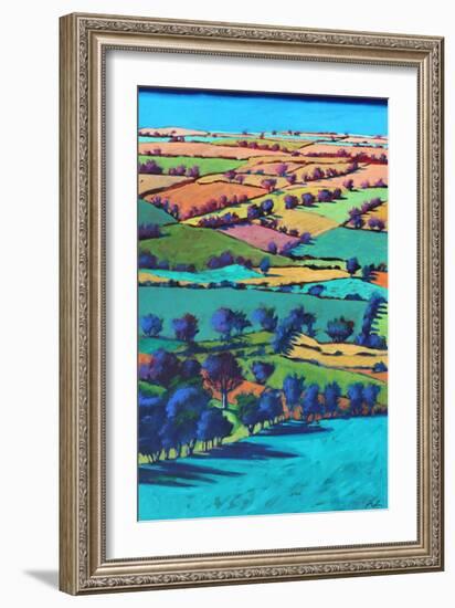 Teme Valley summer I-Paul Powis-Framed Giclee Print