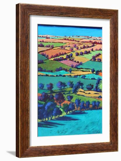 Teme Valley summer I-Paul Powis-Framed Giclee Print