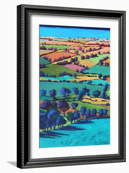 Teme Valley summer I-Paul Powis-Framed Giclee Print