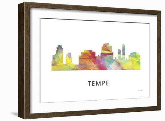 Tempe Arizona Skyline-Marlene Watson-Framed Giclee Print