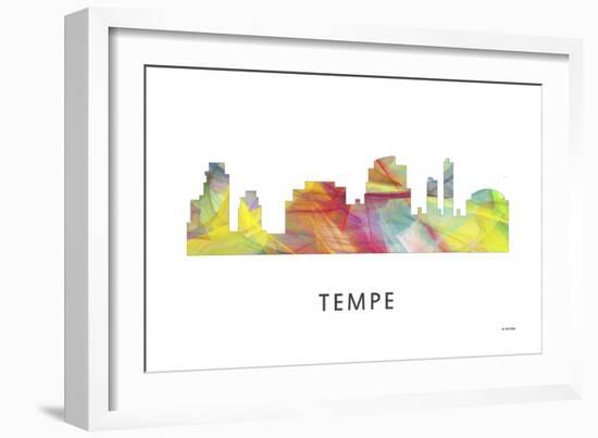 Tempe Arizona Skyline-Marlene Watson-Framed Giclee Print