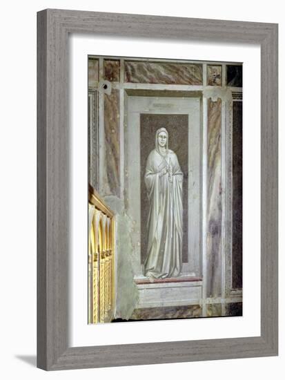 Temperance, c.1305-Giotto di Bondone-Framed Giclee Print