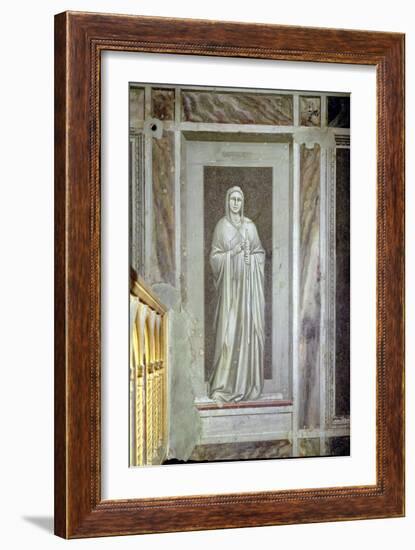 Temperance, c.1305-Giotto di Bondone-Framed Giclee Print