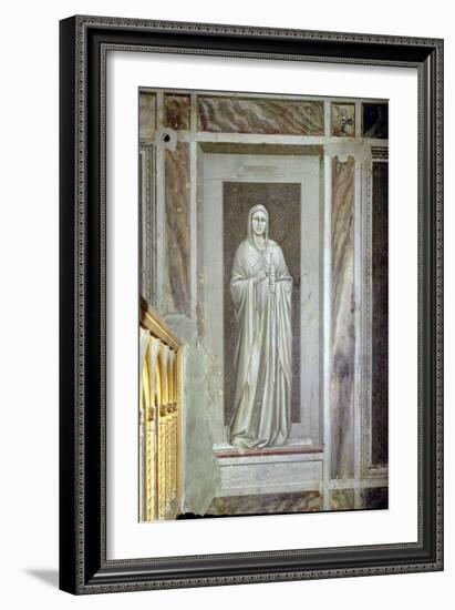 Temperance, c.1305-Giotto di Bondone-Framed Giclee Print