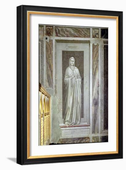 Temperance, c.1305-Giotto di Bondone-Framed Giclee Print