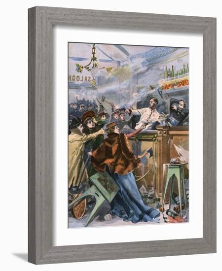 Temperance Gun Attack-null-Framed Art Print