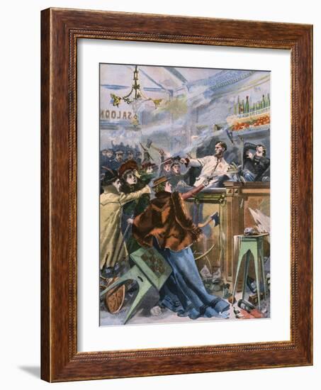 Temperance Gun Attack-null-Framed Art Print