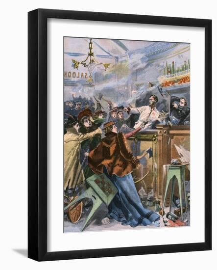 Temperance Gun Attack-null-Framed Art Print