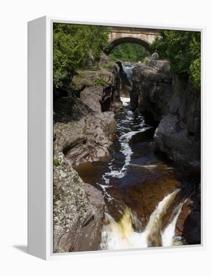 Temperance River State Park, Schroeder, Minnesota, USA-Peter Hawkins-Framed Premier Image Canvas