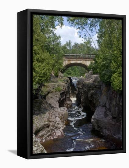 Temperance River State Park, Schroeder, Minnesota, USA-Peter Hawkins-Framed Premier Image Canvas