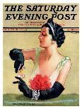 "Football Fan," Saturday Evening Post Cover, November 5, 1932-Tempest Inman-Giclee Print