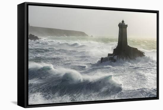 Tempête À La Pointe Du Raz-Mathieu Rivrin-Framed Stretched Canvas