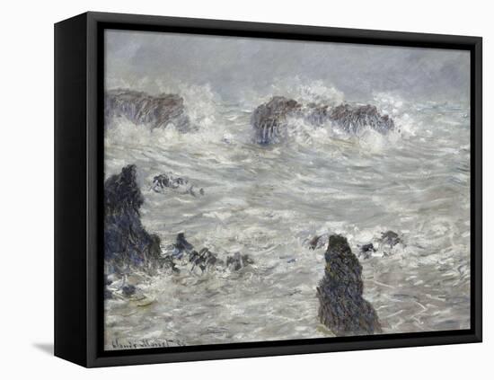 Tempête, côtes de Belle-île-Claude Monet-Framed Premier Image Canvas