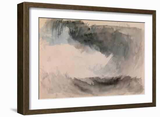 Tempete En Mer  (A Storm at Sea) Aquarelle De Joseph Mallord William Turner (1775-1851) Dim 18,4X2-Joseph Mallord William Turner-Framed Giclee Print