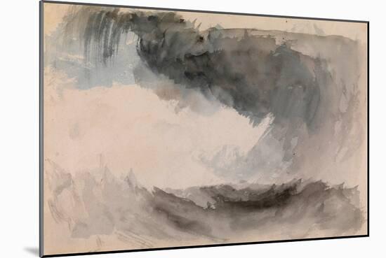 Tempete En Mer  (A Storm at Sea) Aquarelle De Joseph Mallord William Turner (1775-1851) Dim 18,4X2-Joseph Mallord William Turner-Mounted Giclee Print