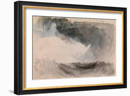 Tempete En Mer  (A Storm at Sea) Aquarelle De Joseph Mallord William Turner (1775-1851) Dim 18,4X2-Joseph Mallord William Turner-Framed Giclee Print